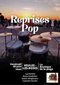 Blue Minimalist Concert Music Cover Poster - 1