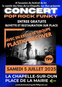 Affiche Evènement de Musique Concert Pop Rock Grunge Jaune Bleu Noir Fluo  - 1