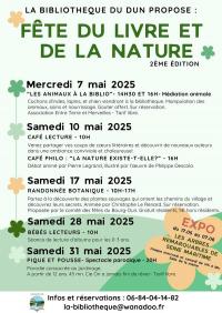 Le-Bourg-Dun_Fête-du-livre-et-de-la-nature©Bibliothèque le Bourg-Dun
