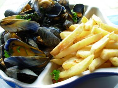 Moules frites repas