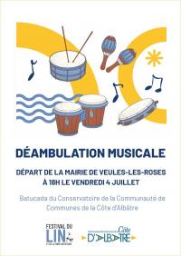 Veules-les-Roses_déambulation-musicale©Festival du Lin
